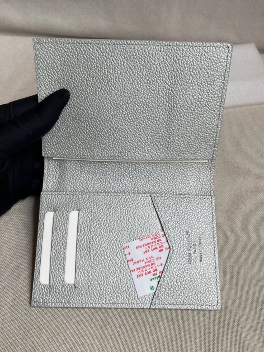 Louis Vuitton Gray Embossed Monogram Passport Holder - Picture 5 of 5